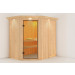 Karibu | Carin Sauna met Dakkraag | Bronzeglas Deur 400307-01
